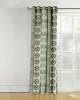 Brown cream combination premium quality ready-made curtain online for bedroom window